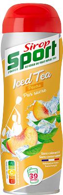 Bouteille de sirop Sirop Sport parfum Iced Tea Peche