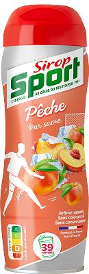 Bouteille de sirop Sirop Sport parfum Peche
