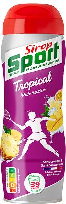 Bouteille de sirop Sirop Sport parfum Tropical